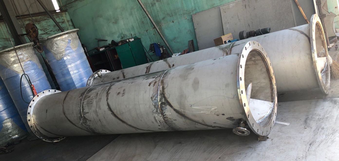 不銹鋼靜態混合器半成品展示 不銹鋼靜態混合器半成品展示