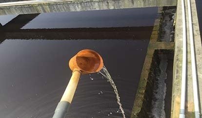 污水處理站終沉池出水 污水處理站終沉池出水