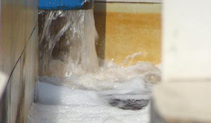 新鑫達污水處理站出水口 新鑫達污水處理站出水口